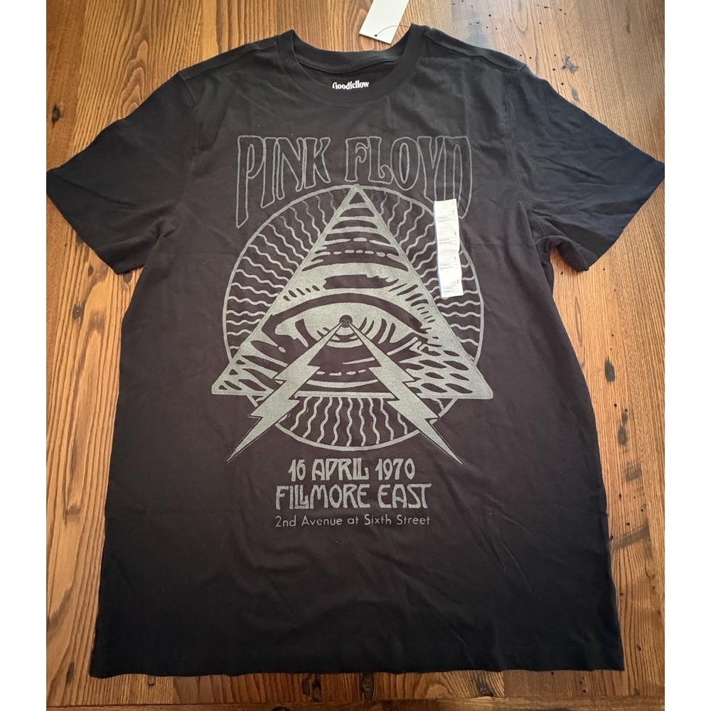 Goodfellow & Co. Men's Short Sleeve Pink Floyd Graphic T-Shirt Size Large NWT